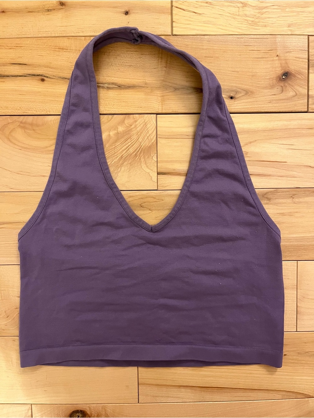 PacSun Purple Contour Halter Crop Top